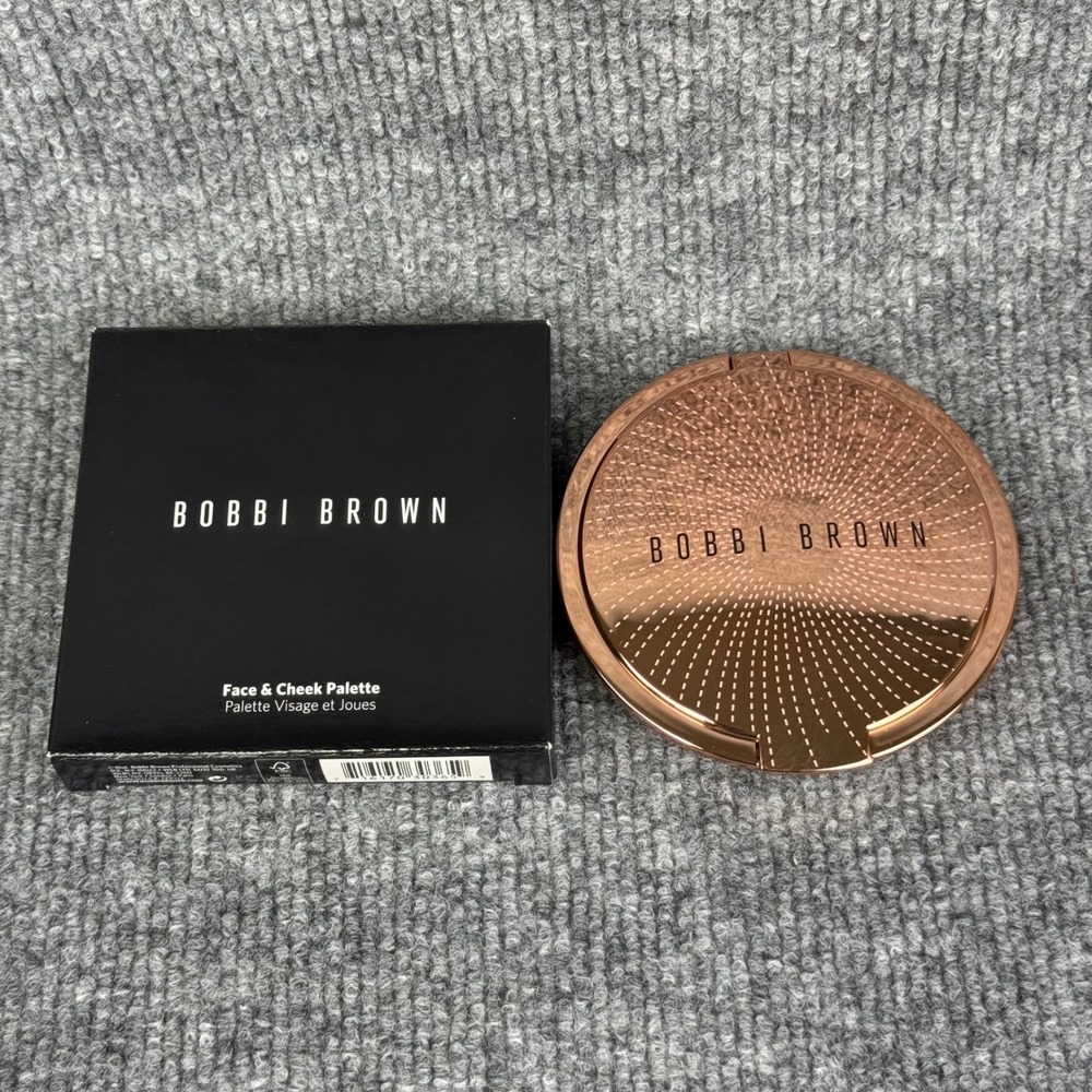 Bobbi Brown Face & Cheek Palette Light Golden Light Nude Peach Golden Pink NEW